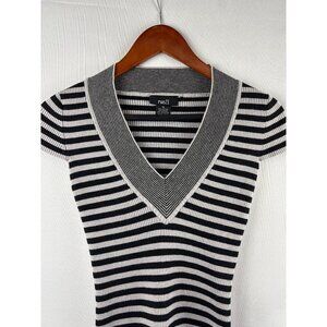 Rue21 Womens Striped Ribbed V-Neck Top Size M